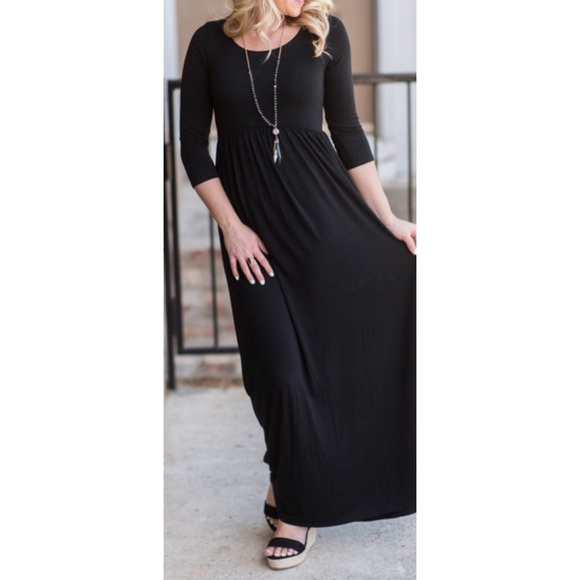 🆕Kaia Black Long Dress - Picture 4 of 4